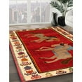 thumbnail image 2 of Ahgly Company Indoor Rectangle Traditional Red Animal Area Rugs, 2' x 5', 2 of 6
