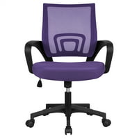 purple desk chair without wheels