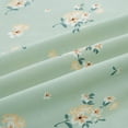thumbnail image 6 of Chezmoi Collection 4-Piece Tranquil Floral Window Curtain Set with Sheer Backing, Soft Green White Floral Printed Microfiber, 120 inch x 84 inch, 6 of 9