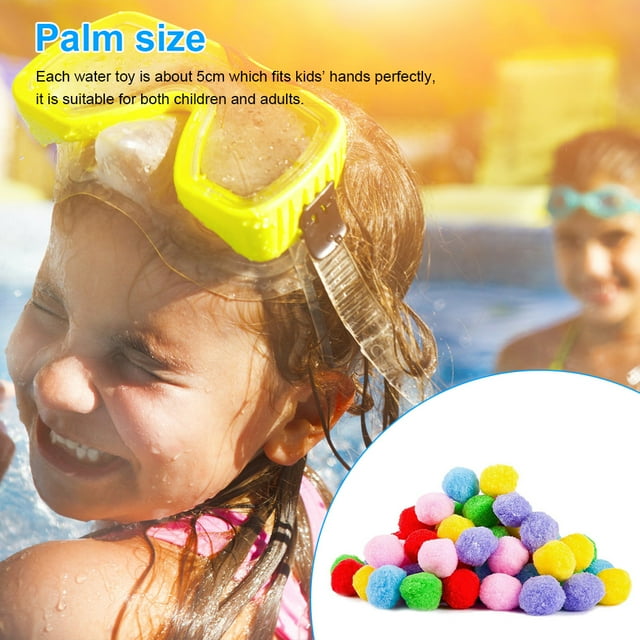 Becaristey Lot de 10 Balles de Sports Nautiques Réutilisables Jouets de Plage Extérieurs Absorbants Interactifs Jouet à Lancer Rebondissant Bleu 1ensemble