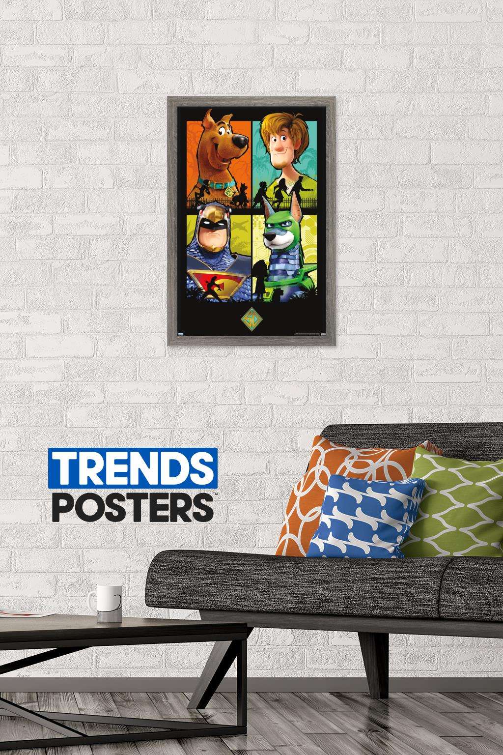 Scooby- Doo: Scoob! - Grid Wall Poster, 14.725" x 22.375", Framed
