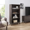thumbnail image 2 of Pemberly Row Transitional 5-Tier Engineered Wood Bookcase in Smoke Oak, 2 of 5