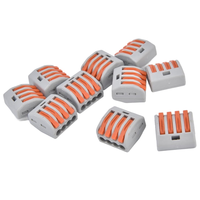 Conectores de cable Ticfox 25 piezas Palanca de 4 vías PCT-214 multifuncional
