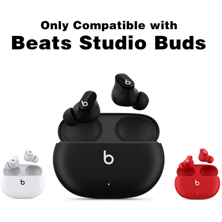  LEFXMOPHY Case Cover Replacement for Apple Beats Studio Buds  2021 New Wireless Earbuds, Black Heavy Duty Silicone Protective Skin Sleeve  with Hook Accessories : Electronics