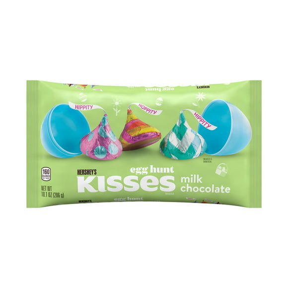 Hershey's Kisses Milk Chocolate Easter Candy, Bag 10.1 oz