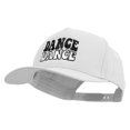 thumbnail image 2 of Dance Dance Embroidered Solid Cotton Twill 5 Panel Prostyle Snap Cap - White OSFM, 2 of 5