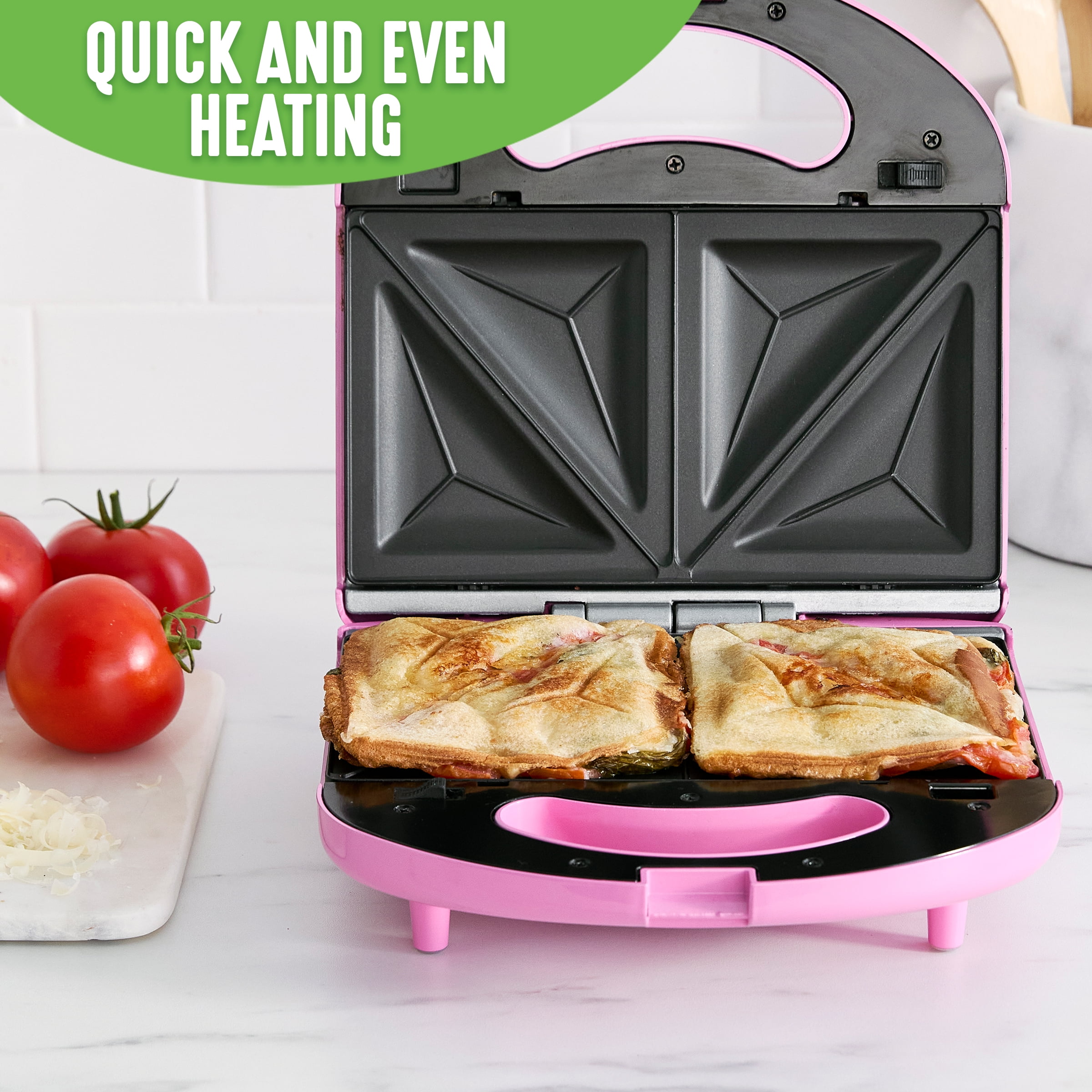 GreenLife Healthy Ceramic Nonstick Electric Waffle and Sandwich