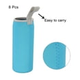 thumbnail image 3 of Uxcell 500ml Neoprene Carrier Glass Bottle Sleeve Water Bottle Sleeve Blue 8 Pack, 3 of 5
