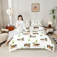 thumbnail image 4 of jejeloiu Country Farm Mallard Full Size Comforter Sets,White Brown Green Bedding Sets For Boys Teens Reversible 3pcs, 4 of 8