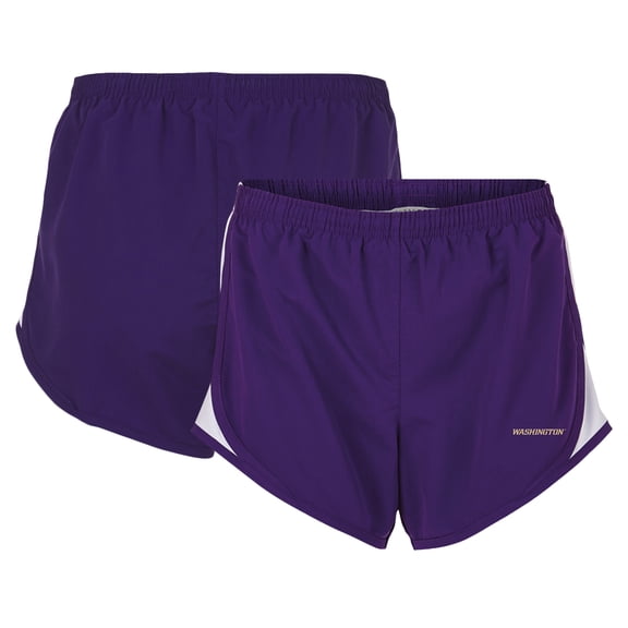 Women's Boxercraft  Purple Washington Huskies Essential Lined Athletic Shorts