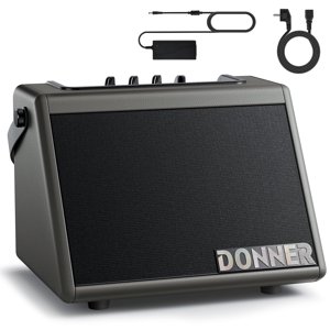 Donner 20W Mini Wireless Drum and Keyboard Amplifier, Black