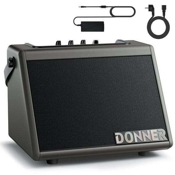 Donner Electric Drum Amp, 20W Mini Wireless Beginner Electronic Drum Amplifier Keyboard Speaker for Home Practice Oudoor
