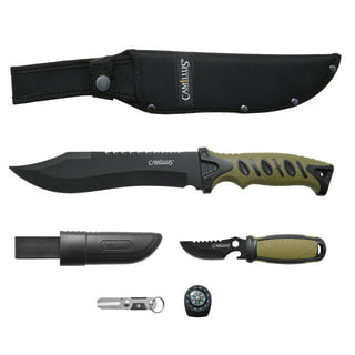 13.75 Tactical Knife Survival Knife Kit Fire Starter Compass Knife  Sharpener