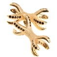 thumbnail image 1 of Milaget 2 Pieces Micro Rhinestone Eagle Claw Bracelet Connector Beads Gold, 1 of 9