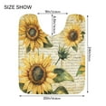thumbnail image 2 of 2 Piece Soft Bathroom Rug Set Vintage Sunflowers Bath Mat and U-Shaped Toilet Contour Rug (16"x24"+20"x24"), 2 of 5