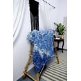 thumbnail image 4 of Indigo Color Blanket Beach Mud cloth Chunky Soft Warm Throw Blanket, 4 of 8