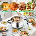 thumbnail image 4 of Vesteel 8 QT Stock Pot, Tri-Ply Bottom Stainless Steel Cooking Pot with Visible Lid, Induction Soup Pot Compatible with All Stoves, Stockpot for Stewing Simmering Boiling, Dishwasher Safe, 4 of 7