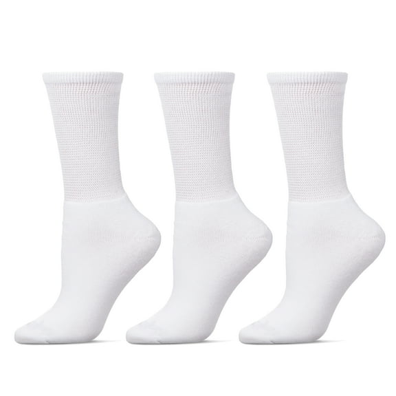 Care Fit Solutions 3 Pair Pack Full Cushioned Antimicrobial Diabetic Crew Socks