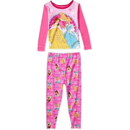 Disney - Toddler Girls' Princess 2-Piece Cotton Pajamas Set