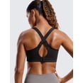 thumbnail image 2 of Sostén deportivo CRZ YOGA con cierre frontal, sin aros, soporte alto, talla 34E, negro, 2 of 6