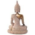 thumbnail image 4 of 2 X Estatua Dioses Del Budismo - De Buda Curvadas , Pequeña Escultura Para La Oración De Meditación - Decoraci Yotijar Figura de la estatua de Buda de piedra arenisca, 4 of 10