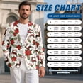 thumbnail image 7 of KUIFORTI Poinsettia Men's Suit Jacket Lightweight Blazer One Button Outfit for Weddings Business Meetings Prom Dinners Travel and Daily Wear, 7 of 7
