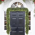 thumbnail image 4 of Guvpev 6FT Lifelike Cedar Christmas Garland, Artificial Realistic Faux Green Cedar Pine Garland, Thick and Lush, Soft Bendable, for Home Fireplace Indoor/Outdoor Christmas Holiday Party Decorations, 4 of 9
