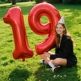 thumbnail image 5 of Red Number 9 Balloon 40 Inch Jumbo Mylar Foil Helium Balloon for 19 29 39 90 99 Birthday Party Decorations, Anniversary Supplies & Giant Number Displays Birthday Party Anniversary Supplie, 5 of 16