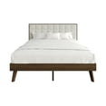thumbnail image 5 of Castle Place Modern Wooden Full Platform Bed, Walnut, 5 of 8