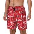 thumbnail image 1 of Fotbe Christmas Hohoho Traje de Baño para Hombre – Shorts de Natación de Secado Rápido con Forro y Bolsillos-Large, 1 of 6