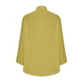 thumbnail image 4 of Womens Plus Size Button Down Shirts with Pockets 2026 Cotton Linen Swim Cover-Ups Long Sleeve Loose Fit Oversized Gauze Cardigan 3XL-5XL, 4 of 5