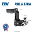 thumbnail image 2 of Enganche para remolque B&W MultiPro Tow & Stow TS20067BMP 18.000 GTW, 2 of 8