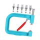 thumbnail image 4 of Máquina de prensado manual para colocar perlas, herramienta compacta y versátil para adultos, perforadora de cuentas para bolsos, sombreros y faldas. Azul, 4 of 8