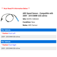 thumbnail image 2 of ABS Speed Sensor - Compatible with 2009 - 2010 BMW 535i xDrive, 2 of 2