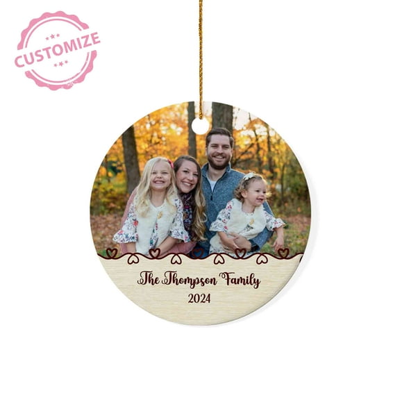 Lazaofficial Personalized Christmas Ornaments, Picture Ornaments, Family Ornaments, Personalized Family Ornaments, Photo Ornaments, Custom Ornaments With Name, Custom Name Christmas Ornaments