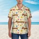 thumbnail image 2 of Balery Dachshund Dog And Flower Camisas hawaianas de manga corta para hombre, camisas playeras de corte holgado, camisas de vacaciones con botones,Medium, 2 of 7