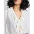 thumbnail image 4 of Sofia by Sofia Vergara Women's and Women's Plus Ruffle Neck Blouse, Sizes XS-4X, 4 of 5