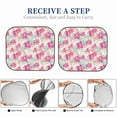 thumbnail image 6 of Daiia Purple Watercolor Flowers 2PCS Car Windshield Sun Shade, Foldable Sun Shield for Car Front Window, Auto Sun Blocker Visor Protector Universal for Truck SUV Pickup-Large, 6 of 7