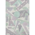 thumbnail image 2 of Addison Rugs Mayfield Premium Machine Washable Transitional Geometric Lilac Rectangle Rug, 5' X 7'6" Machine Washable Transitional Geometric Lilac Oversized Sherpa Throw Blanket, 2 of 7