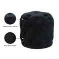 thumbnail image 2 of Meridian Furniture Harper Contemporary Velvet Ottoman/Stool in Black, 2 of 4