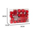 thumbnail image 2 of 60 piezas de adornos para árboles de Navidad, caja de regalo, adornos navideños decorativos para Rojo, 2 of 9