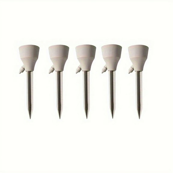 5 Pcs Upgraded Plant Self Watering Spikes,Adjustable Plant Watering Devices with Slow Release Control Switch Water Dripper,Watering Planter Insert,Automatic Plant Waterer for Vacations(White)