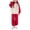 Red, variant on Girls Sweatpants Set 2 Piece Outfits Quarter Zip Lapel Collar Pullover Kids Sweatshirt Teen Sweatpants Athletic Clothing Set