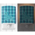 thumbnail image 2 of Caroline's Treasures BB6740CNL Unicorn in Plaid Ceramic Night Light, 6x4x3", multicolor, 2 of 2