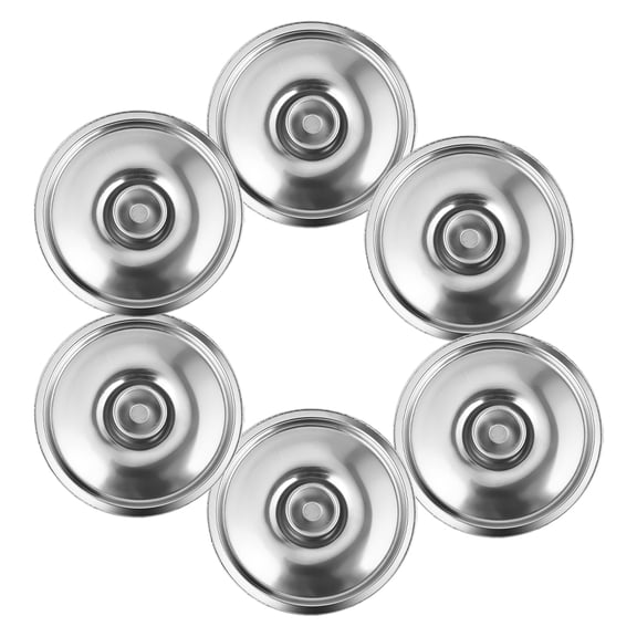 PENIKOKO 6pcs Stainless Steel Pot and Pan Lids Set for Kitchen Cooking, , Modern Design, Fits Various Sizes