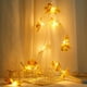 thumbnail image 2 of Cadena de luces con forma de Hojas de arce amarillas de simulación 10LED, luz de alambre de cobre, decoración para el hogar y el jardín al aire libre, 2 of 13