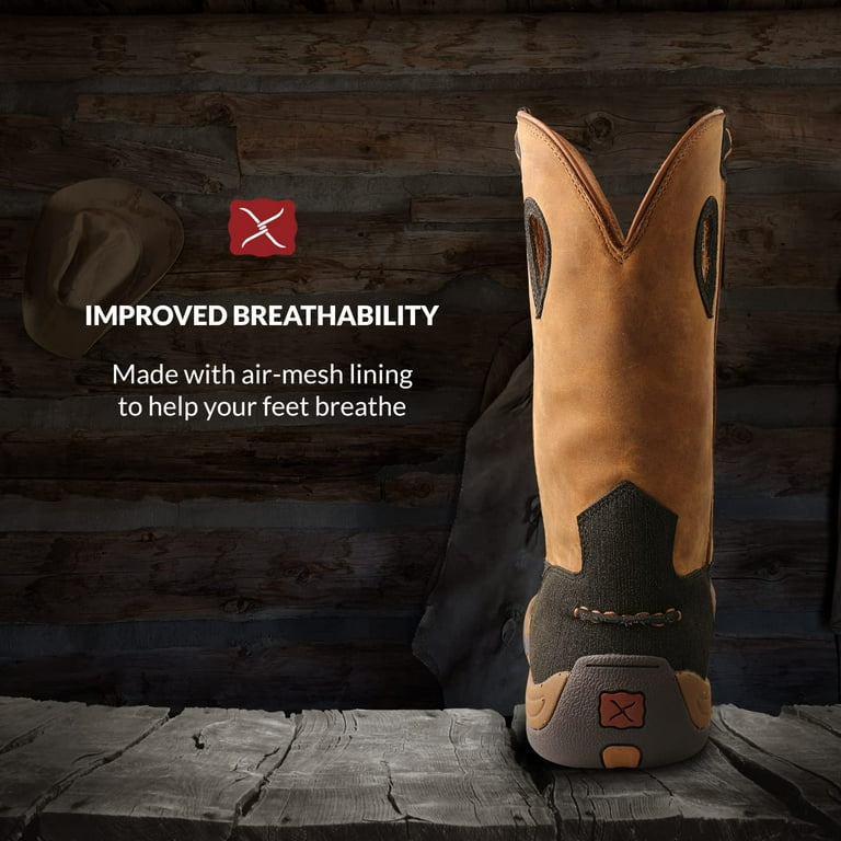 Cowboy boots with outlet pull holes
