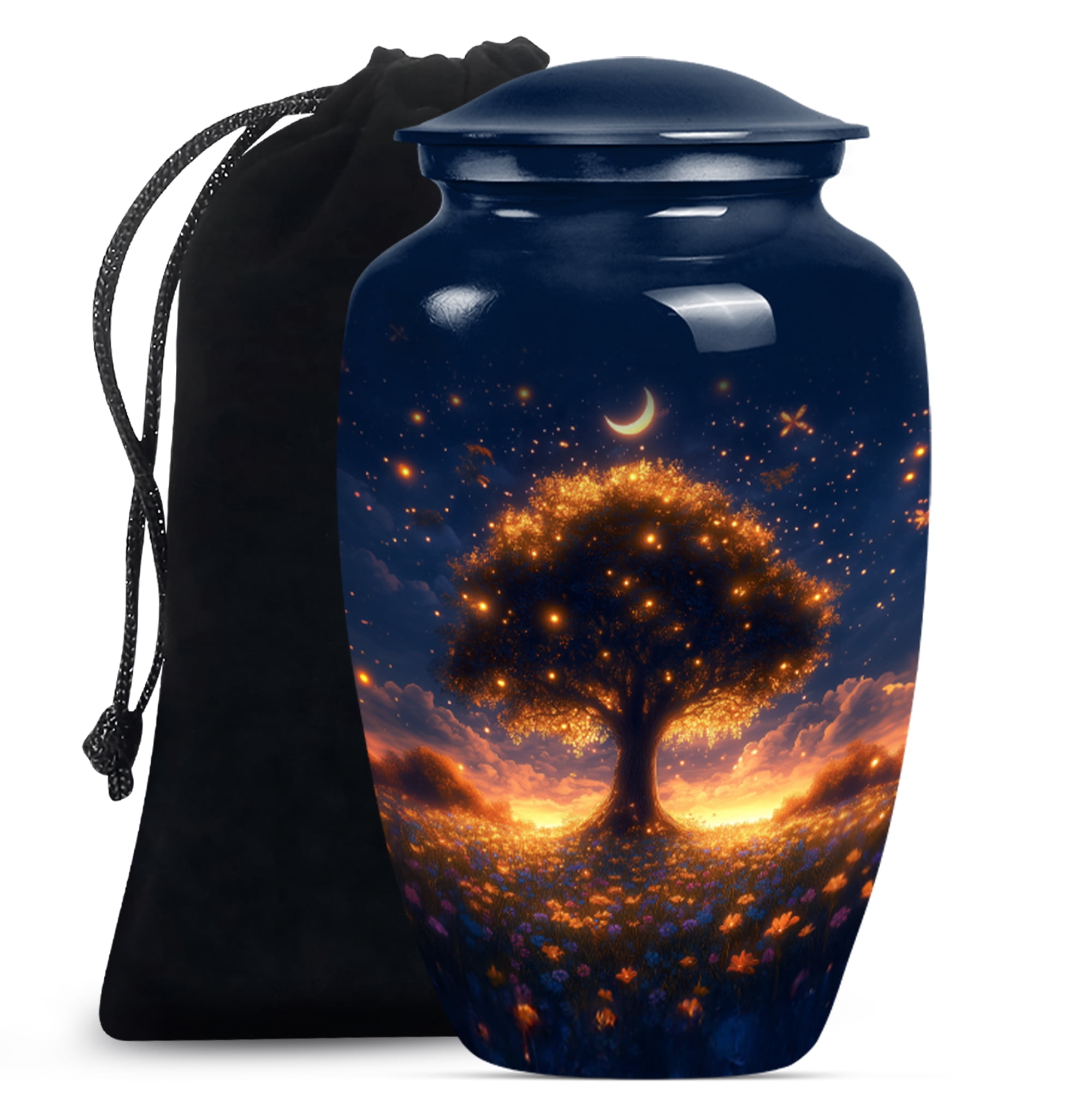 Tree of life Urn for Ashes for Men, Burial Urn for Ashes for Women, Urns for Human Ashes Adult Man, Cremation Urns for Adult Ashes Women(Size - 10inch 1Pcs, 3inch 2Pcs)