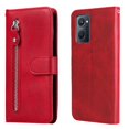 thumbnail image 1 of Estuche de Cuero PU con Cierre para Realme 9i , Funda Protectora con Billetera y Correa, 1 of 6