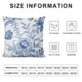 thumbnail image 5 of Nawypu  Blue Flowers Pillow Covers White &amp; Blue Summer Throw Pillowcase Decorative Morden Blue Floral Outdoor Cushion Cover for Patio Sofa Bedroom Indoor Outdoor Party, 5 of 5